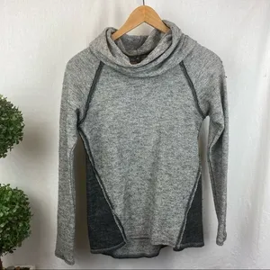 Kuhl Women's Gray Two Tone Long Sleeve Cowl Neck Knit Sweater S thumbnail 2