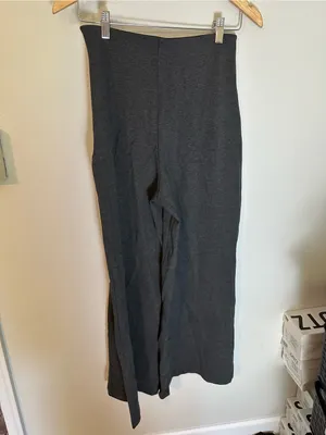 Quince Ultra-Stretch Ponte Super Wide Leg Pants charcoal medium thumbnail 4
