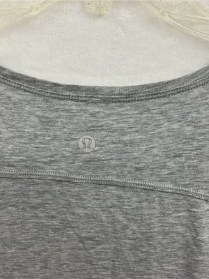 lululemon athletica Light Gray Long Sleeve Side-Slit Tunic 1182 thumbnail 5