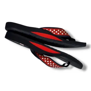 Vineyard Vines Womens Patriotic Star‎ Print Flip Flops Navy Red 6 Beach Sandals thumbnail 4