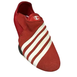 Champion Red and White Breeze Striped Suede Leather Shoes Womens 5.5 thumbnail 3