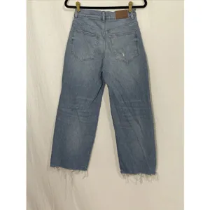 Madewell Perfect Vintage Wide Leg Crop Jeans Womens 26 (26x26) Medium Wash Denim thumbnail 3