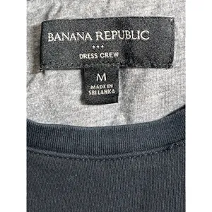 Banana Republic Women's Black Short Sleeve Crew Neck T Shirt Tee Top Size M thumbnail 5