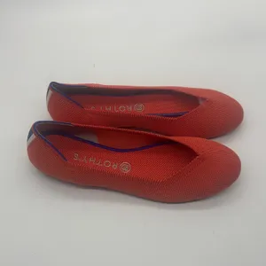 Rothy's The Point Persimmon Marine Heel Stripe Orange Flats Womens 10.5 thumbnail 9