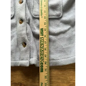 Thread & Supply Women Size Small Button Down Crop Fleece Jacket Casual Preppy‎ thumbnail 4