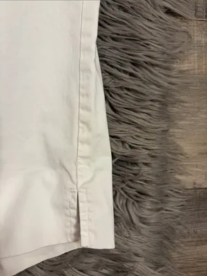 Talbots stretch cotton twill Bermuda length shorts white 10 thumbnail 6