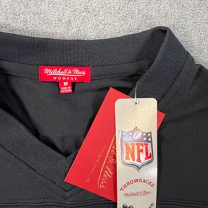 Mitchell & Ness NFL Cropped Jersey New York Giants Anthropologie Women's Medium thumbnail 2