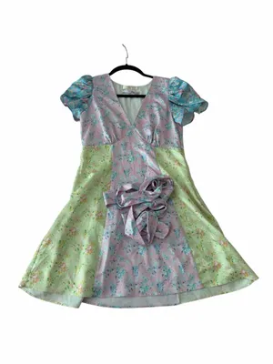 Love Shack Fancy NADESA MINI DRESS IN FUJI SUNRISE PRINT Size 2 thumbnail 5