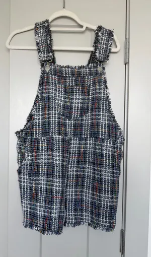 Storia Tweed Overalls - Navy & Multi thumbnail 1