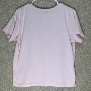 Imperfect vintage embroidered pink floral top feminine granny cottagecore spring thumbnail 4