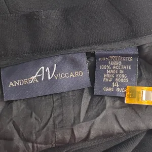 Andrea‎ Viccaro Vintage Pants Suit Black 14 thumbnail 8