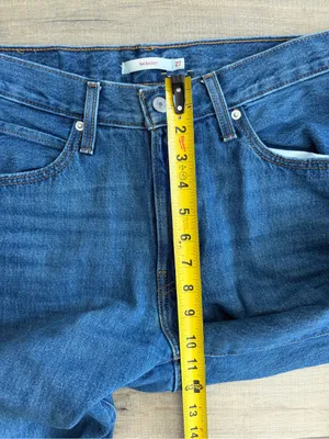 Levi’s ‘94 Baggy Mid Rise Wide Leg Medium Wash Blue Denim Casual Jeans 27 thumbnail 8
