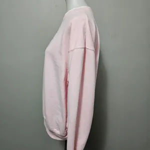 Vintage M&C Sportswear Pink Embroidered Cat Mockneck Sweatshirt Size Large thumbnail 5