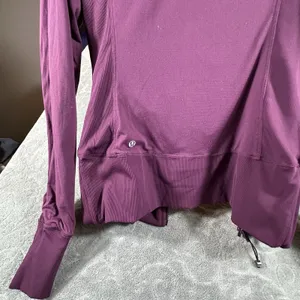 Lululemon In Flux Womens 10 Jacket Regal Plum Purple Reversible Full Zip Hoodie thumbnail 16