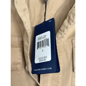 NWT Vintage Ralph Lauren Desert Explorer Maxi Dress Button Up Long Sleeve Tan thumbnail 9