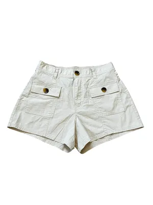 Vuori Womens Vintage Ripstop Utility Short in Milkweed Summer Granola Girl thumbnail 2