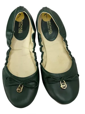 Michael Kors MK Ballet Flats Ballet Flat Gold Lock Sz 7 thumbnail 1