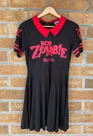 Killstar x Rob Zombie Dead City Skater Dress Size large thumbnail 1