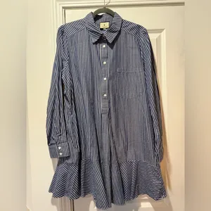 Tuckernuck Blue Stripe Callahan Shirtdress thumbnail 4