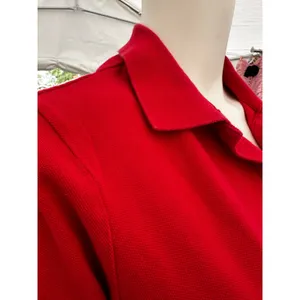 Vintage 90s Ralph Lauren Women’s Red Polo Shirt Medium thumbnail 11