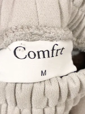 Comfrt Tranquil Sweatpants Cream Cotton Unisex Size Medium thumbnail 3
