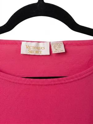 Vintage Y2K Victoria's Secret Pink Long Sleeve Pocket Lounge Dress thumbnail 2