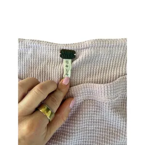 We The Free‎ Free People Pink Waffle Knit Thermal Balloon Sleeve Top Boho S thumbnail 3