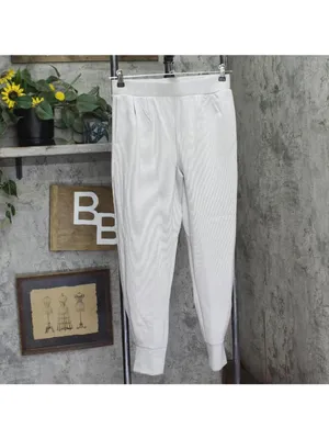 NEW A New Day High Waist Joggers Elastic Waistband Pockets Heather Gray M thumbnail 3