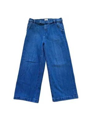 J.Crew Rayner Cropped Trouser Jeans Wide Leg Denim Blue Women's Size 30 thumbnail 3