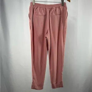Anthropologie the Essential High Waist Pull-On‎ Trouser in Pink Crepe Size XS thumbnail 8