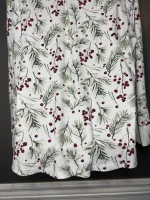 Stars Above Pajama Set Womens XXL White Berry Christmas Thermal Top Pants Lounge thumbnail 7
