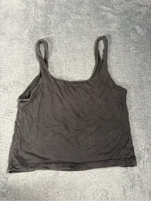 Aerie Gray cropped Tank Top medium thumbnail 5