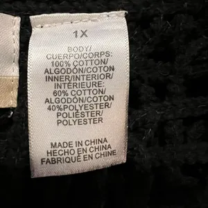 Alfred Dunner Cardigan 1X Crocheted Cropped‎ thumbnail 4