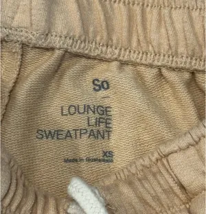 So lounge life beige sweatpants thumbnail 2