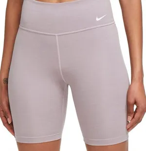 Nike One Women's Mid-Rise 7" Biker Shorts Heather Mauve thumbnail 1