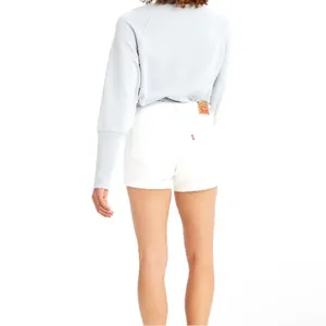 Levi’s | Mid Length White Denim Shorts | womens 28 thumbnail 3
