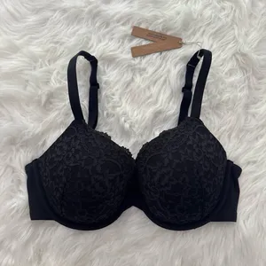 Skims Fits Everybody Lace T-shirt Bra Onyx Size 36D thumbnail 2