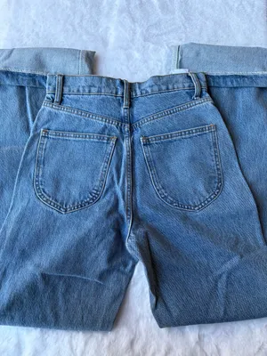 Reformation Light Blue High-Rise Wide-Leg Jeans thumbnail 5