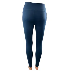 SET Active Women's Navy Blue High Waisted Workout Yoga Athletic Leggings Pants S thumbnail 3