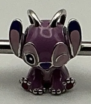 Pandora Disney Lilo & Stitch Angel Charm 793739C01 Sterling Silver Enamel thumbnail 1