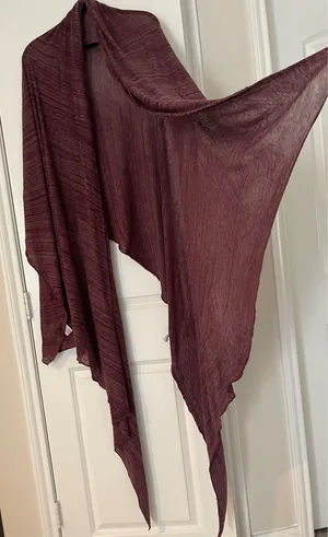 Free People 100% Cotton Oversized Scarf / Shawl 💜 thumbnail 4