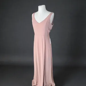 Show Me Your Mumu Jenn Maxi Dress – Neutral Mauve Chiffon Blush– Size XL – NWT thumbnail 13