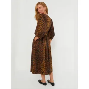 Tuckernuck Graciela Leopard Print Balloon Sleeve Midi Corset Dress 4 NWT $298 thumbnail 6