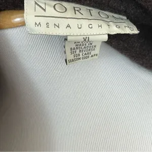 Norton McNaughton Vintage Brown Plaid Shacket Wool Blend XL thumbnail 4