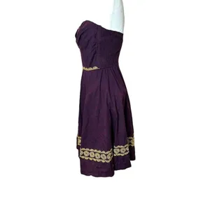 Anthropologie Girls from Savoy Strapless Dress Elegant‎ Retro Victorian Size 2 thumbnail 5