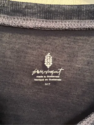 Free People Movement Keep Rolling Burnout Long Sleeve Shirt in Navy thumbnail 4