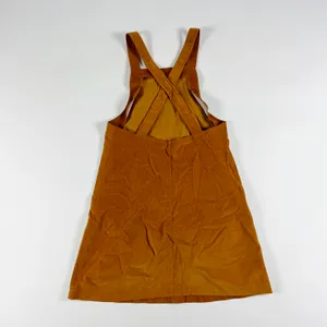 Madewell Velveteen Velvet Velour Pullover Sleeveless Jumper Mini Dress Brown S thumbnail 4