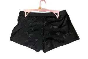 Juicy couture velvet 2 pack boxer lounge shorts size large black and white thumbnail 3