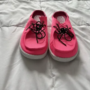 Hey Dude Shoes Womens W8 Wendy Slip On Stretch Canvas Neon Pink Summer‎ Outdoor thumbnail 8