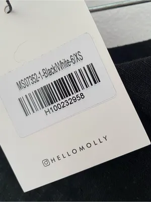 Hello Molly NWTs Black Linen Blend Maxi Skirt with White Trim size XS thumbnail 3